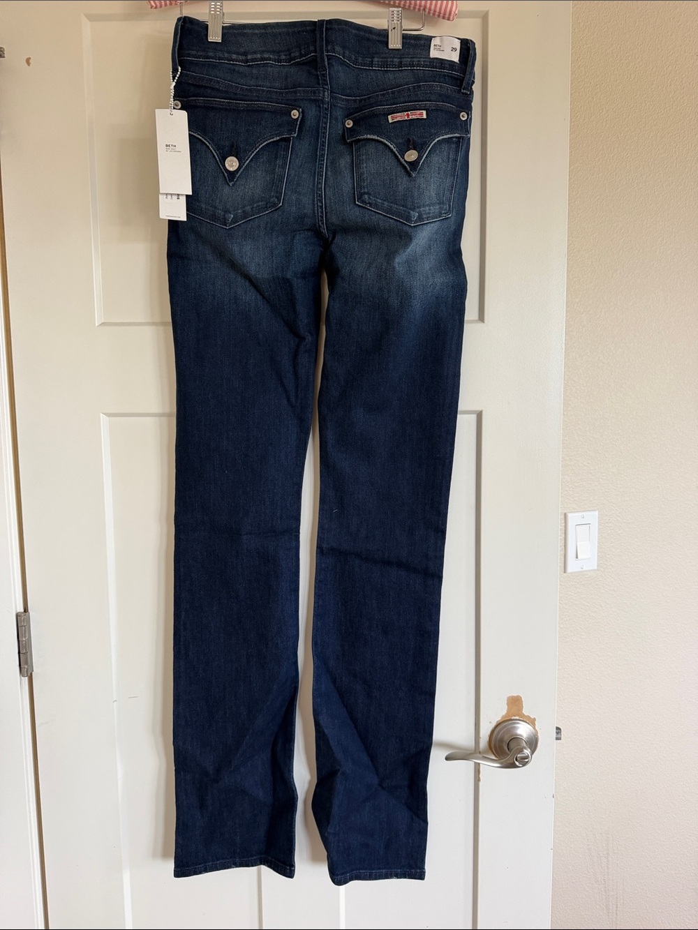 Hudson Jeans Women’s Dark Indigo Straight-Leg Jeans
